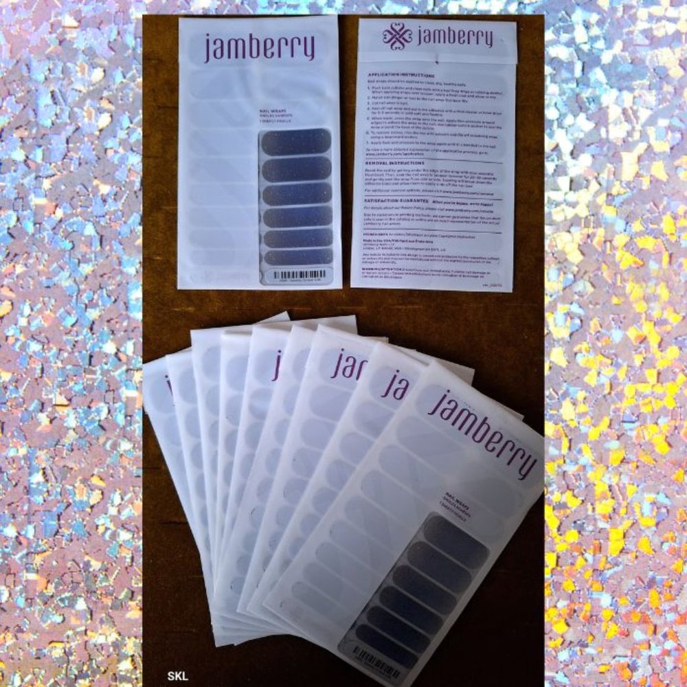 Jamberry Nail Wraps/Purple/Glitter/Ombre